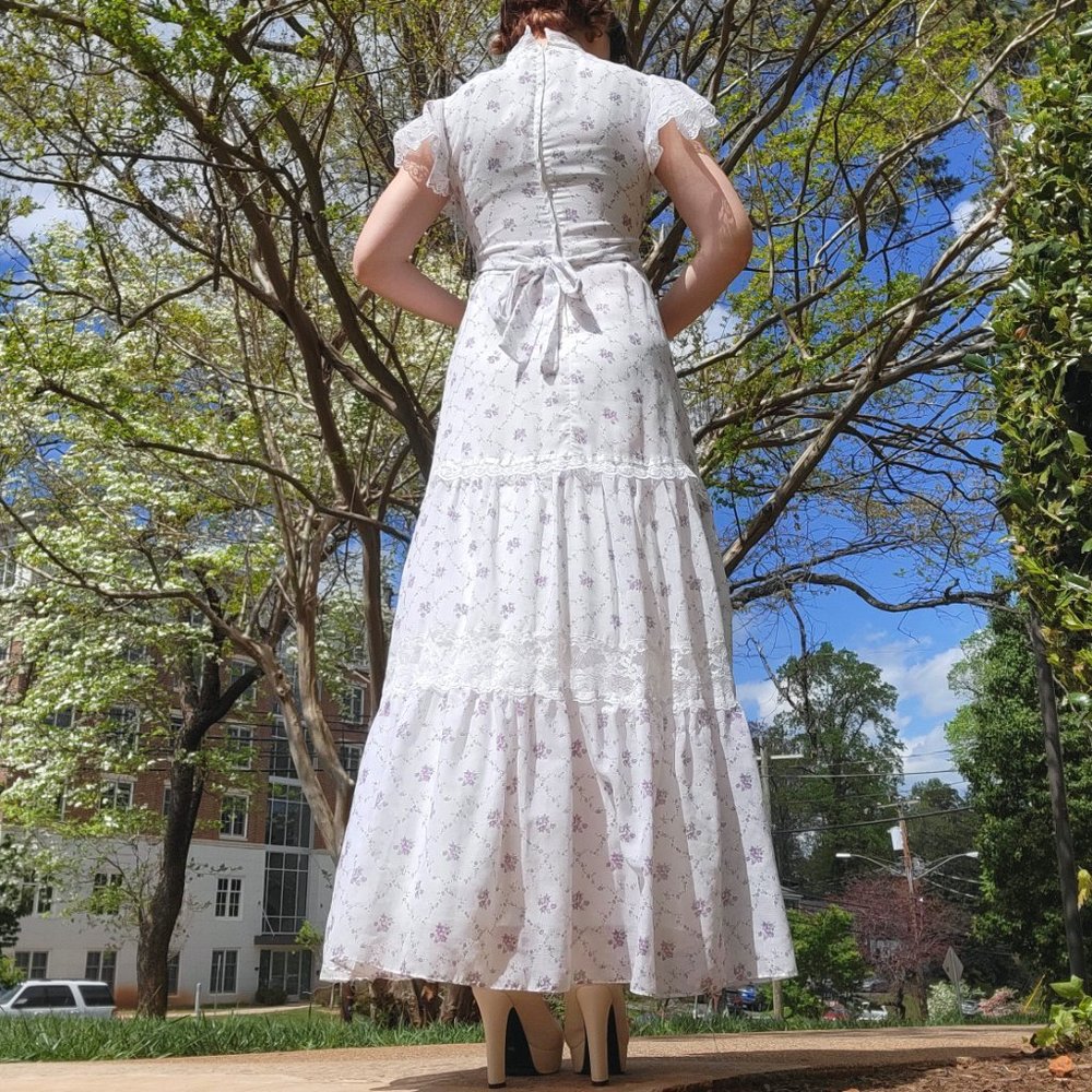 handmade vintage 70s summer dress - Picture 7 of 11